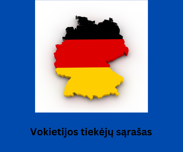 VOKIETIJOS TIEKĖJŲ SĄRAŠAS (1)